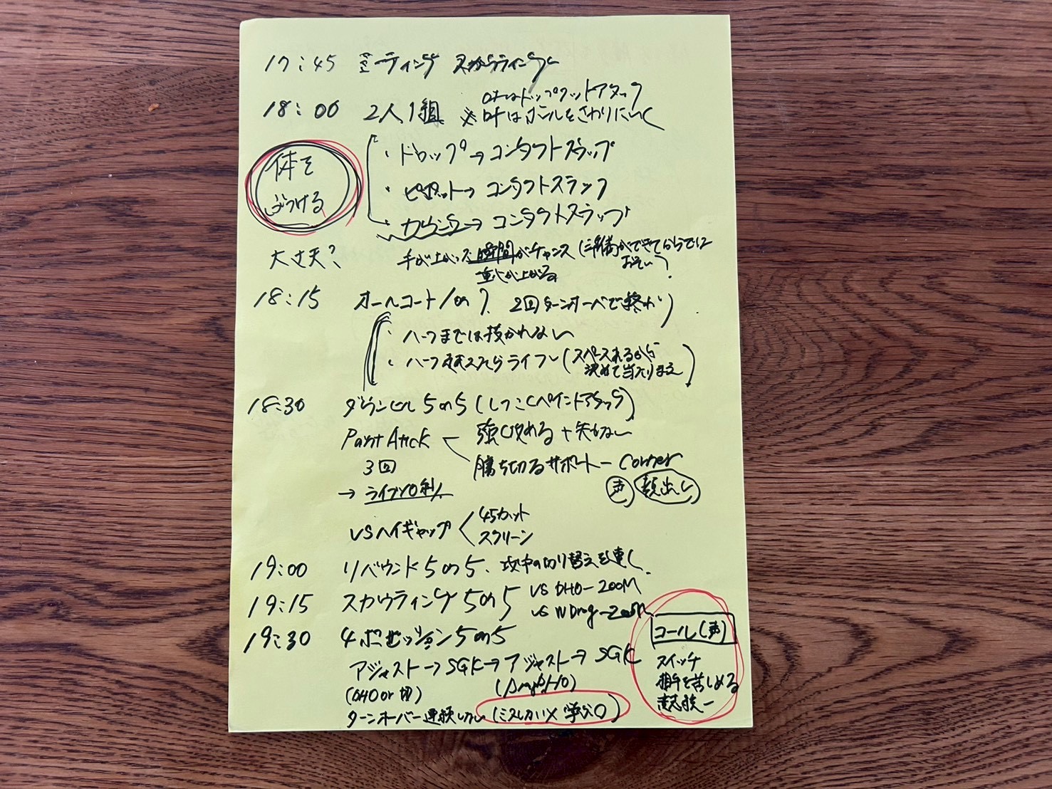 #566 練習見学メモ